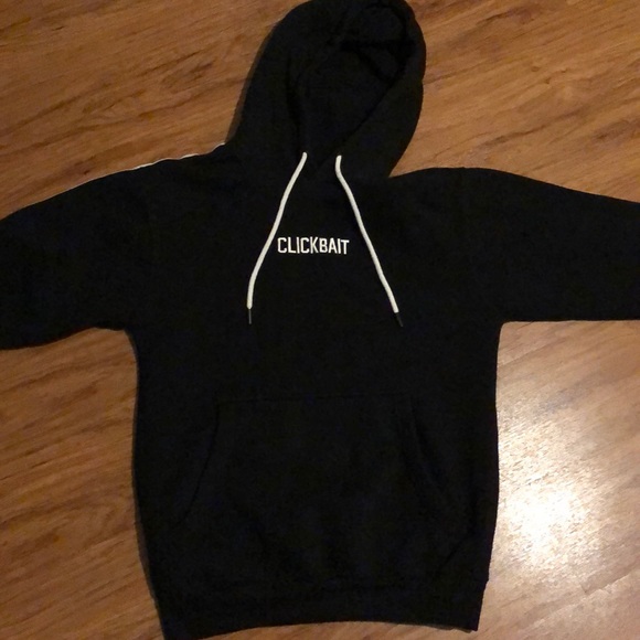 david dobrik black clickbait hoodie